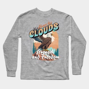 Above the Clouds Eagle Freedom Long Sleeve T-Shirt